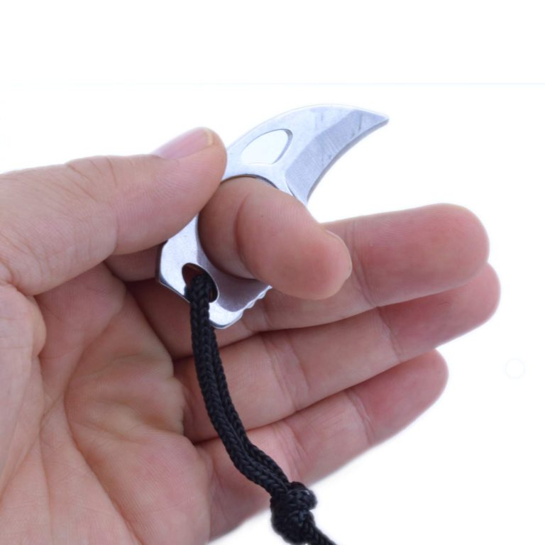 pranovo Steel Finger Claw Knives Hook Fixed Blade Knife Tool for Camping Hunting Outdoor Mountaineering Rock Climbing Equipment Hook Ring 1 - $9.95