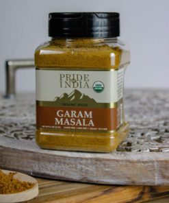 Pride Of India - Organic Garam Masala Ground - 8 oz (227 gm) Large Dual Sifter Jar - Certified Pure & Vegan Indian Blend Spice - Perfect Seasoning for Culinary Use - Offers Amazing Value for Money Organic Garam Masala Ground (8 oz (227 gm)) - $20.95