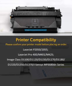 V4INK 2 Pack Compatible Replacement for HP 80X CF280X Toner Cartridge - for use in HP LaserJet Pro 400 M401dne, HP Pro 400 M401n, HP Pro 400 M401dw, HP Pro 400 MFP M425dn series printers - $37.95