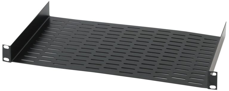 Chief Raxxess UNS1 Vented Universal Rack Tray Shelf for 19" Server Racks, with Bottom Slots for Mounting Non-Rack and Half-Rack Equipment Black - $34.95