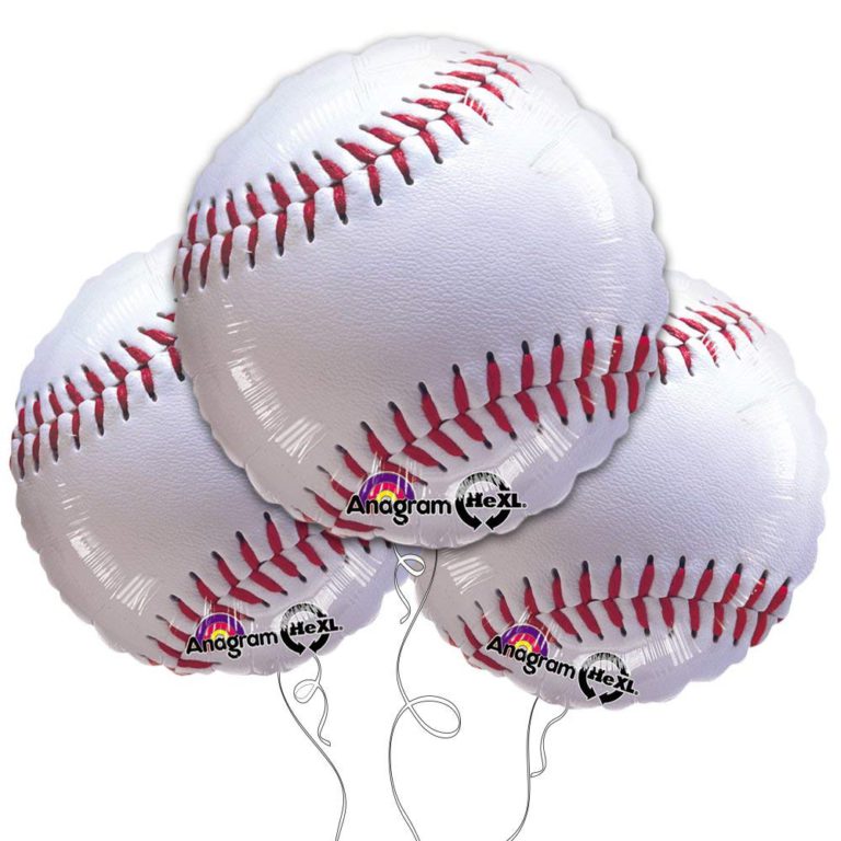 Baseball 18" Mylar Balloon 3pk by Anagram - $10.95