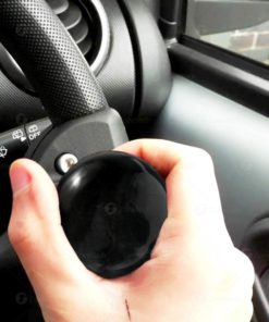Vehicle Steering Wheel Spinner Knob - Zone Tech Suicide Classic Black Premium Quality Steering Wheel Spinner with Power Handles Universal Fit - $13.95