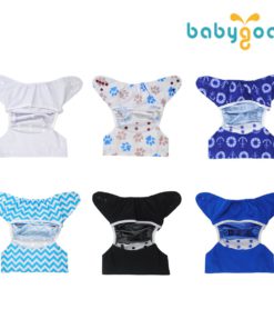 Babygoal Baby Cloth Diaper Covers for Boys, Adjustable Reusable Washable 6pcs Diaper Covers for Fitted Diapers and Prefolds, Baby Shower Gift Sets 6DCF02 boy color - $35.95