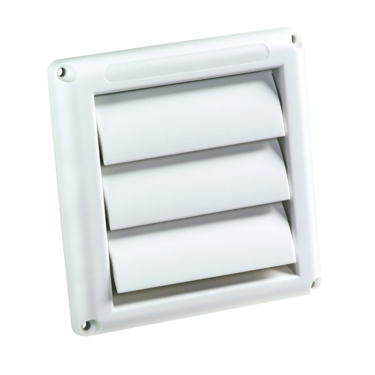 Deflecto Supurr-Vent Louvered Outdoor Dryer Vent Cover, 4 Inches Hood, White (HS4W/18) 1-Pack - $9.95