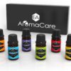 EA AromaCare Essential Oils Gift Set, Therapeutic Grade,100% Pure (Lavender,Peppermint,Lemongrass,Tea Tree,Eucalyptus,Orange & e-Book) Massage Essential Oils (Black) - $36.95