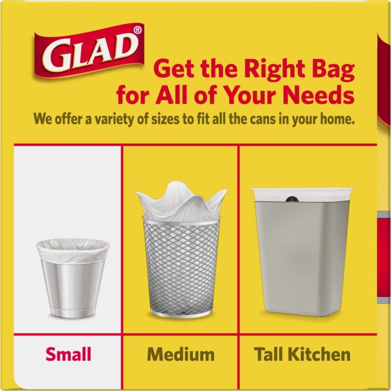 Glad Small Trash Bags - 4 Gallon White Trash Bag - 30 Count - $12.95