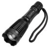 Tactical Flashlight Torch, Outlite E6 High-Powered LED Flash Light, Rechargeable Tac Light, Water Resistant Handheld Flashlight with Zoom Function and 5 Modes - $12.95