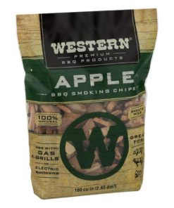 Western Premium BBQ Products Apple BBQ Smoking Chips, 180 cu in - $14.95