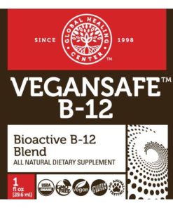 VeganSafe B-12 - Organic Liquid Vegan Vitamin B12 Methylcobalamin Adenosylcobalamin Supplement by Global Healing Center - 2,500 mcg (1 Ounce) 1 - $29.95