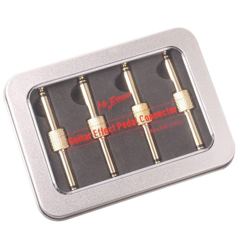 Mr.Power 1/4 Inch Guitar Effect Pedal to Pedal Straight Coupler Connector Better Than Jumper Cable for Pedalboard Pedal Board (4 Pack) - $16.95