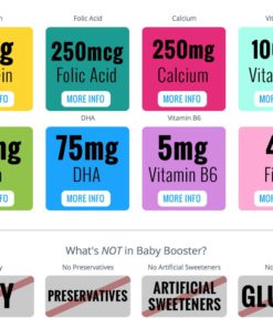 Prenatal Vitamin Supplement Shake - Baby Booster Kona Mocha - 1lb bag - OBGYN Approved - All Natural - Tastes Great - Vegetarian DHA - High Protein - Folic Acid - B6 - Great for Morning Sickness - $40.95
