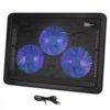 LotFancy Laptop Cooling Pad for 13-17 Notebook, Laptop Cooler with 3 LED Quiet Fans, 2 USB Ports, Adjustable Chill Mat for Gaming - $17.95