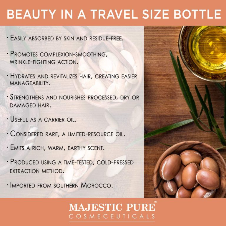 Majestic Pure Moroccan Argan Oil for Hair, Face, Nails, Beard & Cuticles - for Men and Women - 100% Natural & Organic, 4 fl. oz. - $20.95