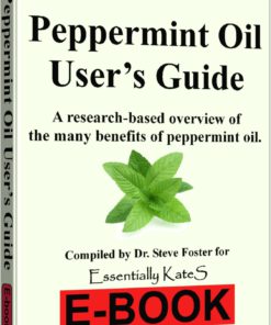 Peppermint Essential Oil 4 oz. with Detailed User's Guide E-book and Glass Dropper by Essentially KateS. - $21.95