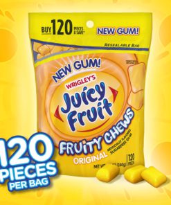 JUICY FRUIT Gum Fruity Chews Sugarfree Chewing Gum, 120 Pieces - $16.95