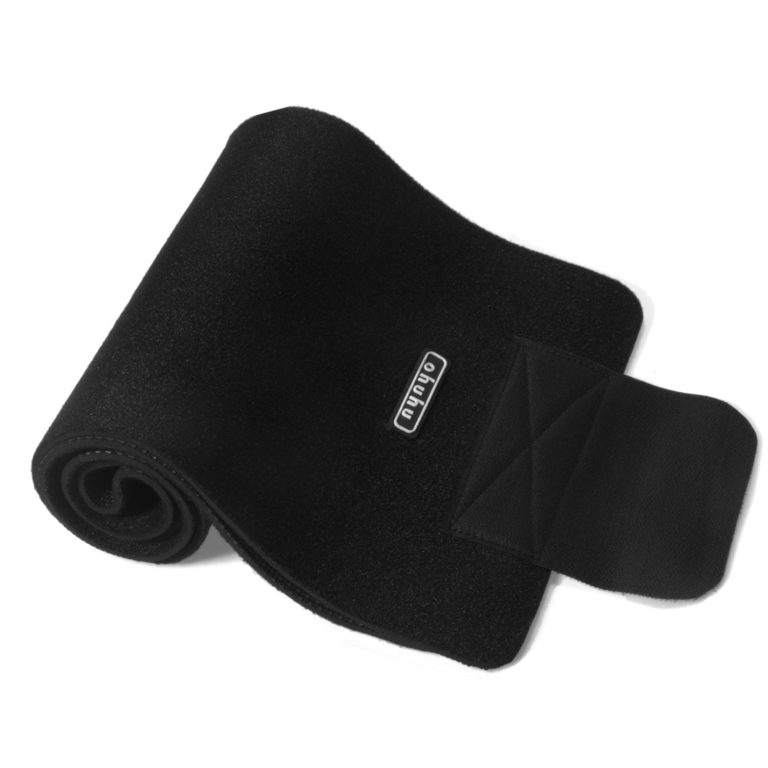 Ohuhu Waist Trimmer, Adjustable Neoprene Ab Trainer Belt for Back Support, Weight Loss, Sweat Enhancer, Body Slimmer, Fits Up to 44 Inches, for Men & Women - $14.95
