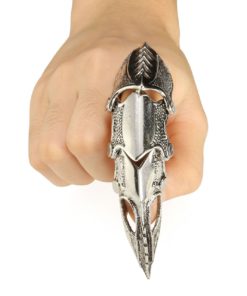 PiercingJ 1pc Men's Armor Knuckle Full Finger Double Ring Punk Rock Gothic Jewelry Cool Armor#07 - $13.95
