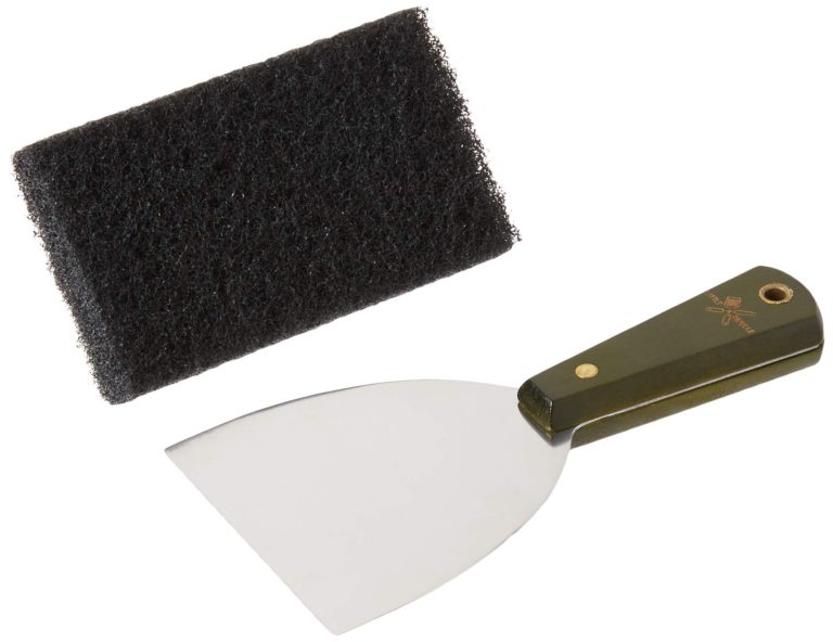 Little Griddle GK540 Heavy Duty Professional Grade Stainless Steel Blade Scraper and Restaurant Grade Scrubber for Cleaning Outdoor Gas or Charcoal Grill Griddles - $16.95