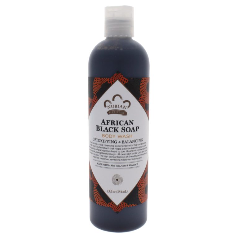 Nubian Heritage Body Wash, African Black Soap, 13 Fluid Ounce Tea Tree Oil Oats & Aloe - $15.95