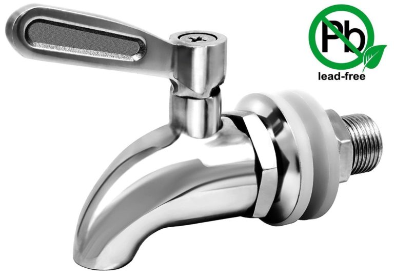 [Updated] More Durable Beverage Dispenser Replacement Spigot,Stainless Steel Polished Finished, Water Dispenser Replacement Faucet, fits Berkey and other Gravity Filter systems as well - $17.95