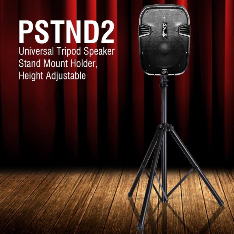 Pyle Universal Speaker Stand Mount Holder - Heavy Duty Tripod w/ Adjustable Height from 40” to 71” and 35mm Compatible Insert - Easy Mobility Safety PIN and Knob Tension Locking for Stability PSTND2 6 Foot Stand 2017 MODEL - $33.95