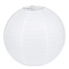 LIHAO 8 Inch White Round Paper Lanterns (10 Pack) - $18.95