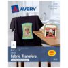 Avery Printable Heat Transfer Paper, for use on Dark Fabrics, 8.5 x 11, Inkjet Printers, 5 transfers (3279) 5 sheets - $25.95