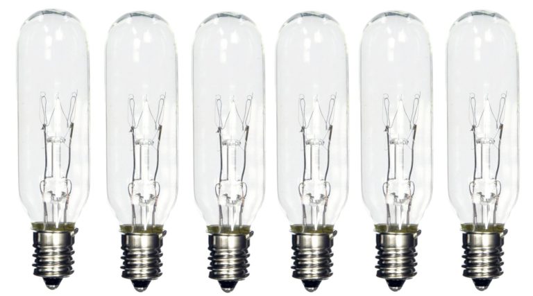 (Pack of 6) 15T6 15 Watt Tubular Light Bulb Candelabra E12 Base Clear Bulb - $12.95