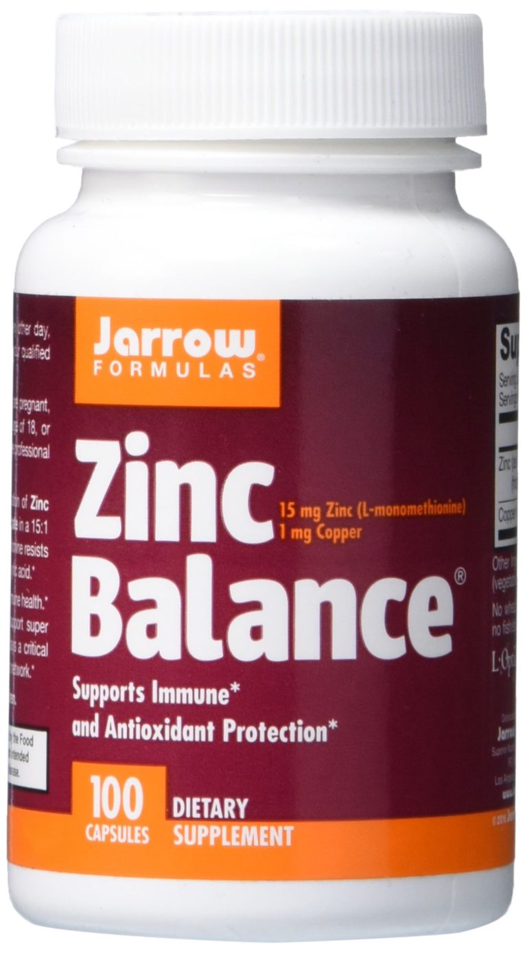 Jarrow Formulas Zinc Balance 15 mg, Supports Immune and Antioxidant Protection, 100 Caps - $11.95