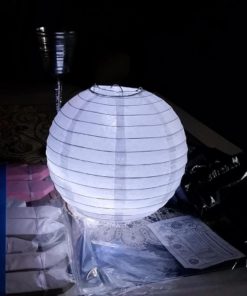 LIHAO 12 Inch White Round Paper Lanterns (10 Pack) - $18.95