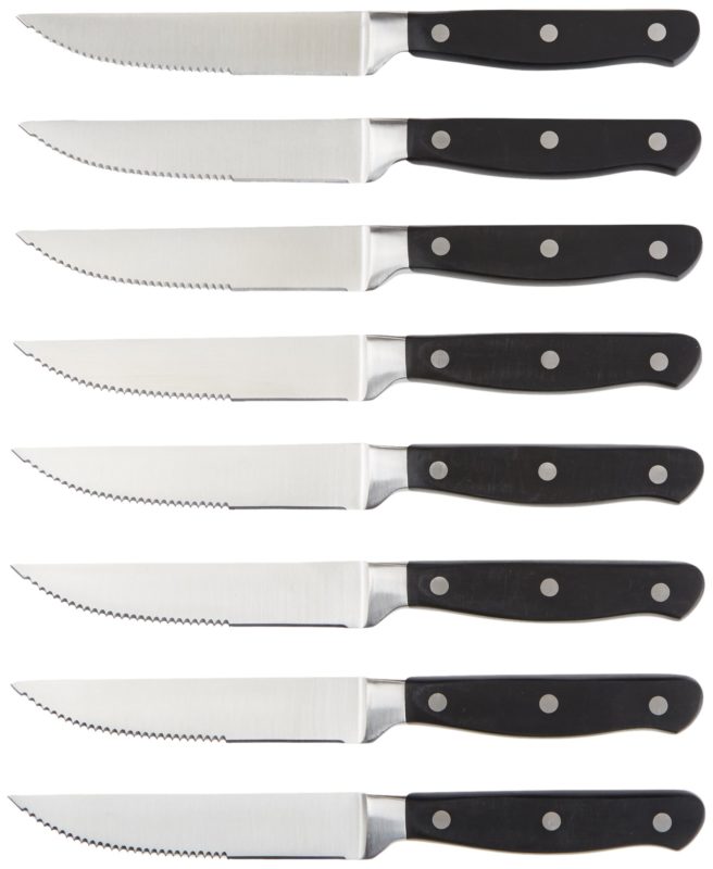 AmazonBasics Premium 8-Piece Steak Knife Set - $19.95