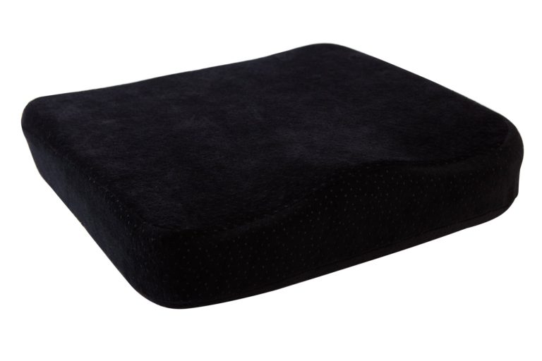 AERIS Memory Foam Premium Large Office Chair Pad with a Buckle to Prevent Sliding-Car Seat Cushion with Machine Washable Black Plush Velour Cover - $43.95