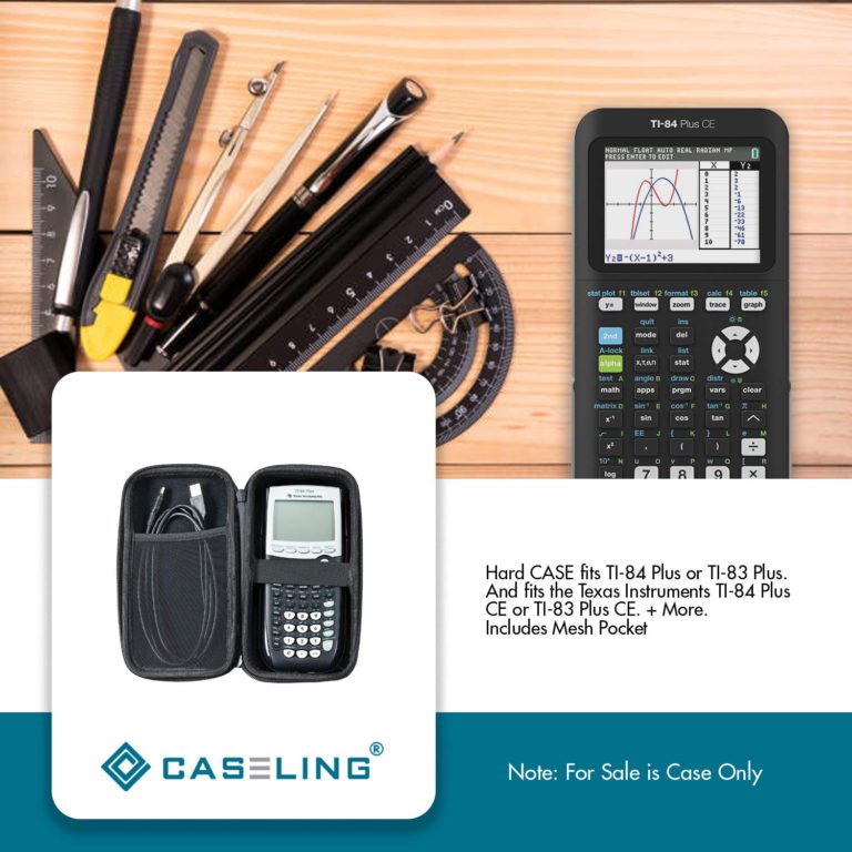 Caseling Graphing Calculator CASE fits TI-84 Plus or TI-83 Plus. And fits the Texas Instruments TI-84 Plus CE or TI-83 Plus CE. + More. Includes Mesh Pocket for Accessories - $14.95
