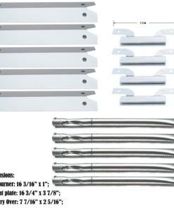Direct store Parts Kit DG261 Replacement Gas Grill Brinkmann 810-1575-W Gas Grill Parts Kit (Stainless Steel Burner + Stainless Steel Carry-Over Tubes + Stainless Steel Heat Plate) - $38.95