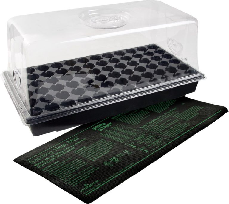 Hydrofarm 7.5 Inch Dome Jump Start CK64060 Hot House with Heat Mat, Tray, 72 Cell Insert, 7.5 11 X 22 Inch - $42.95
