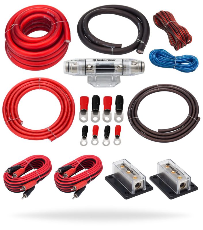 InstallGear Dual 1/0 Gauge Amp Kit Amplifier Installation Wiring True Spec and Soft Touch Wire - $51.95