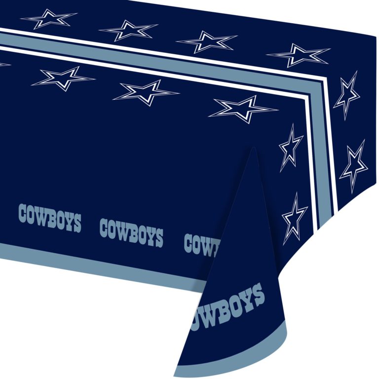 Creative Converting Officially Licensed NFL Plastic Table Cover, 54x102, Dallas Cowboys Tablecover - $20.95