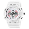 FANMIS Unisex Sport Watch Analog/Digital Dual Time Multifunction Alarm Led Wristwatch White - $20.95