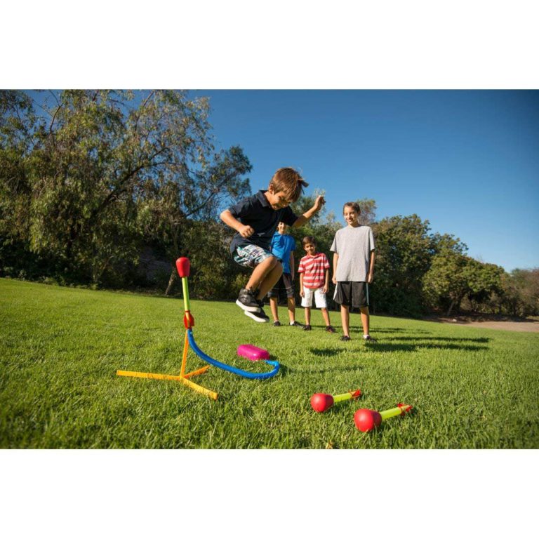 Stomp Rocket Ultra Rocket, 4 Rockets - Outdoor Rocket Toy Gift for Boys and Girls - Comes with Toy Rocket Launcher - Ages 5 Years Old and Up - $23.95
