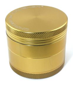 Chromium Crusher 1.6 Inch 4 Piece Tobacco Spice Herb Grinder - Gold - $13.95