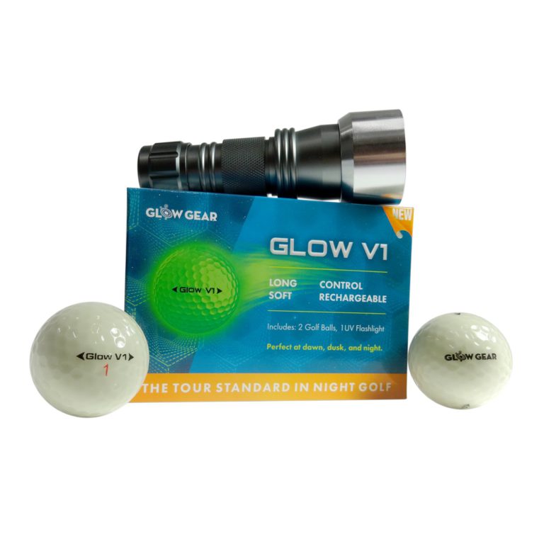 GlowV1 Night Golf Balls - Best Hitting Ultra Bright Glow Golf Ball - Compression Core and Urethane Skin - 2 Count, 6 Count, or 12 Count - $44.95