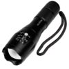 outlite A100 Portable Ultra Bright Handheld LED Flashlight with Adjustable Focus and 5 Light Modes, Outdoor Water Resistant Torch, Powered Tactical Flashlight for Camping Hiking etc Black - $17.95