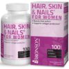 Hair, Skin & Nails with Biotin Extra Strength Vitamin Supplement for Women, 100 Capsules - $20.95