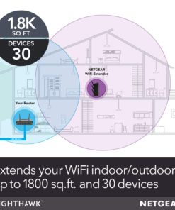 NETGEAR Wi-Fi Mesh Range Extender EX7000 - Coverage up to 1800 sq.ft. and 30 Devices with AC1900 Dual Band Wireless Signal Booster & Repeater (up to 1900Mbps Speed), Plus Mesh Smart Roaming WiFi Extender AC1900 | Smart Roaming - $119.95