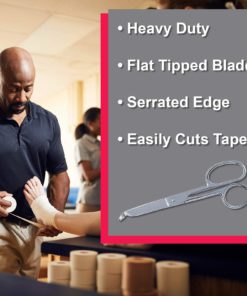 Cramer Bandage Scissors, Smooth Cut and Safe Handling Stainless Steel Scissors Easily Cut Athletic Tape Heavy Duty Scissors - $17.95