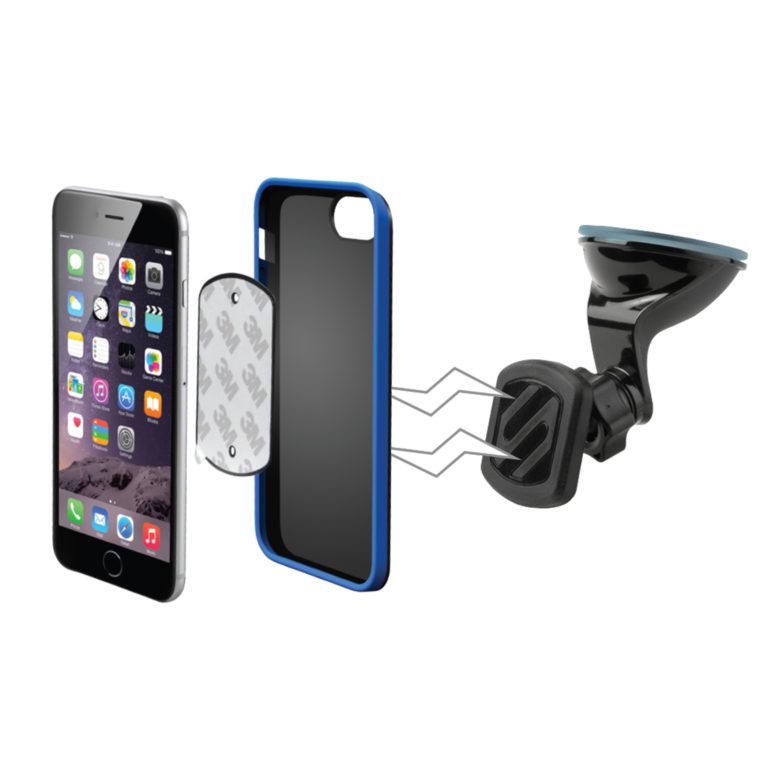 SCOSCHE MAGWSM2 MagicMount Universal Magnetic Phone/GPS Suction Cup Mount for the Car, Home or Office Window/Dash - $25.95