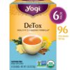 Yogi Tea - DeTox Tea - Healthy Cleansing Formula With Traditional Ayurvedic Herbs - 6 Pack, 96 Tea Bags Total - $22.95