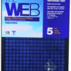 WEB WEB11212 High Efficiency 1" Thick Filter, 12 x 12 x 1" (11.63 x 11.63") - $22.95