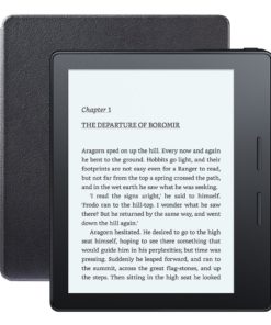 Kindle Oasis E-reader with Leather Charging Cover - Black, 6" High-Resolution Display (300 ppi), Wi-Fi, Built-In Audible - Includes Special Offers (Previous Generation - 8th) With Special Offers - $300.00