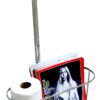 DecoBros Toilet Tissue Paper Roll Holder Stand Plus, Chrome - $12.95